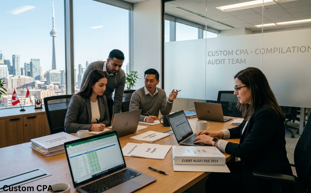 Custom CPA, Compilation and Audit team working in Canada