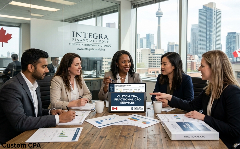 Custom CPA, Fractional CFO Services team working in Canada