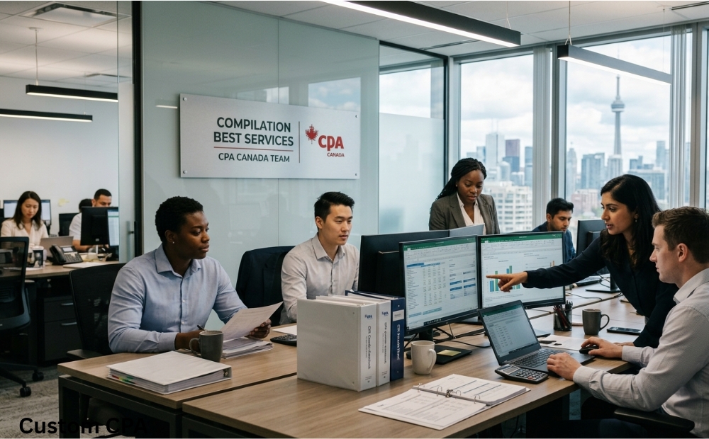 Custom CPA Canada, compilation best Services team working in the office, Canada
