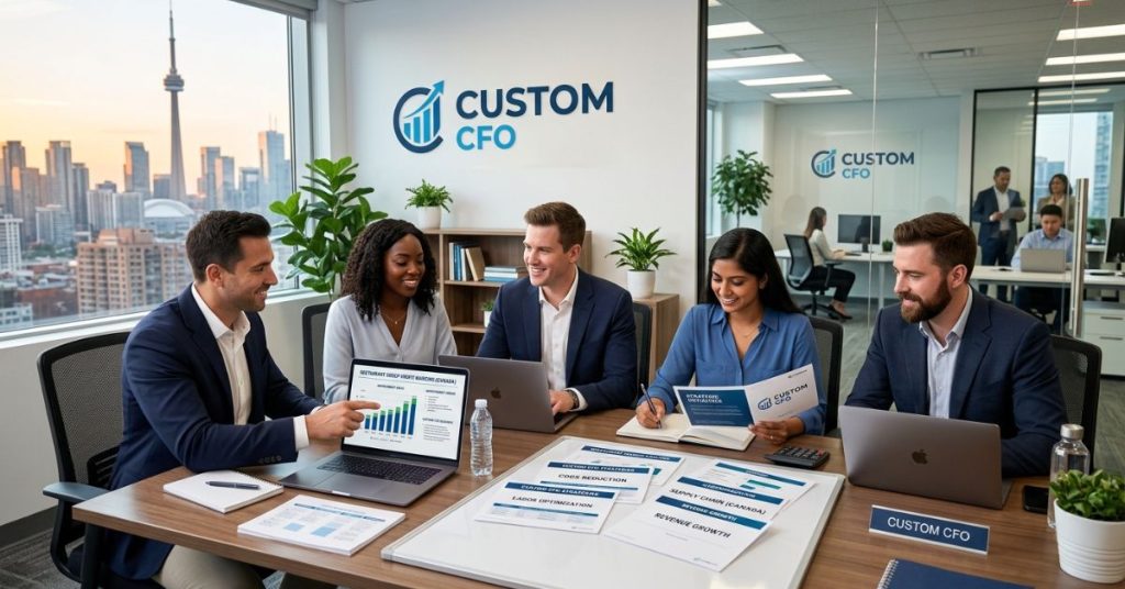 Employees doing meeting related to Restaurant Group can Improve Margins with CFO Guidance