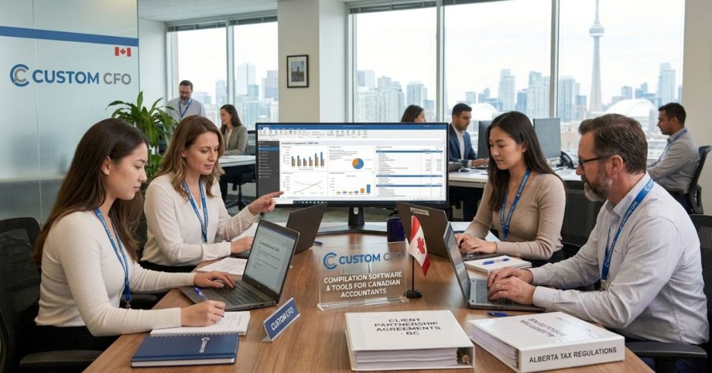 Compilation software and tools for Canadian accountants
